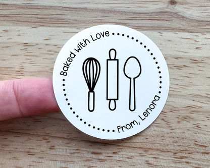 Baked with Love Gift Label (Set of 10)