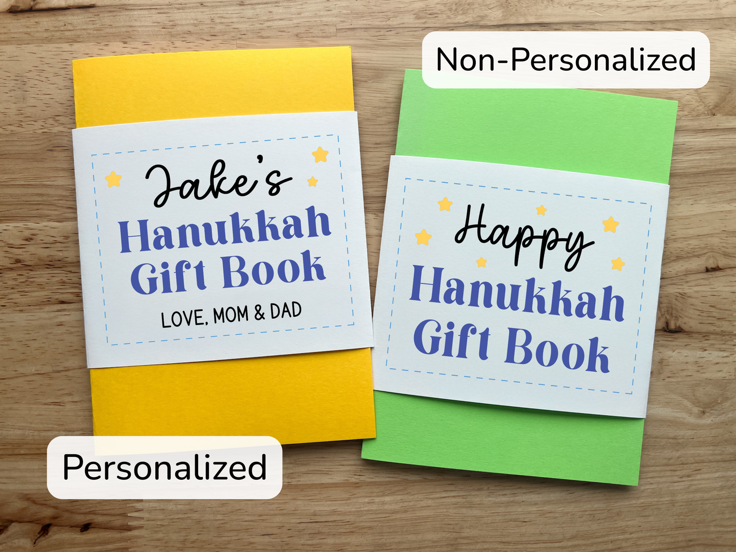 Hanukkah Gift Card Holder Waterfall Book (Holds 4-5 Gift Cards)