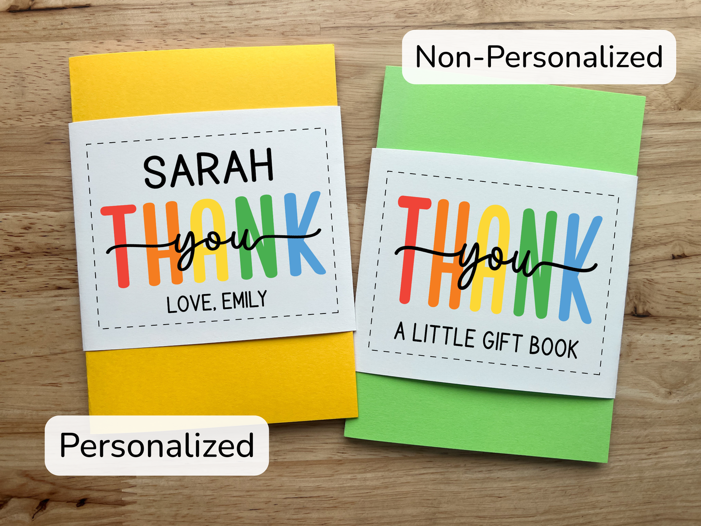 Thank You Gift Card Holder Waterfall Book (Holds 4-5 Gift Cards)