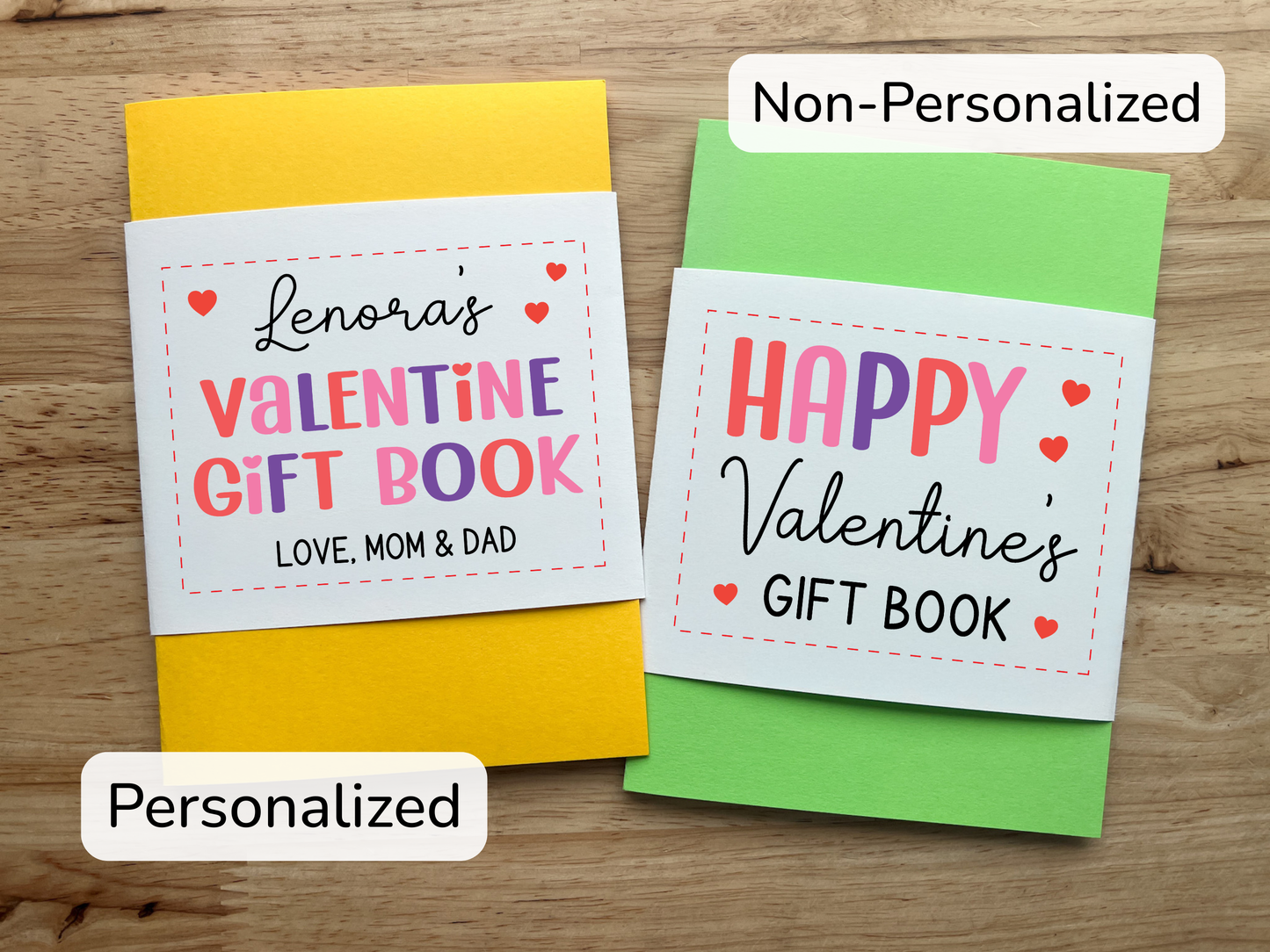 Valentine Gift Card Holder Waterfall Book (Holds 4-5 Gift Cards)