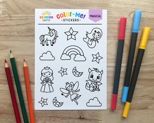 Magical Color Your Own Stickers