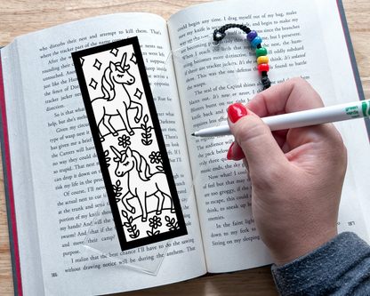 Unicorn Coloring Bookmark Craft Kit