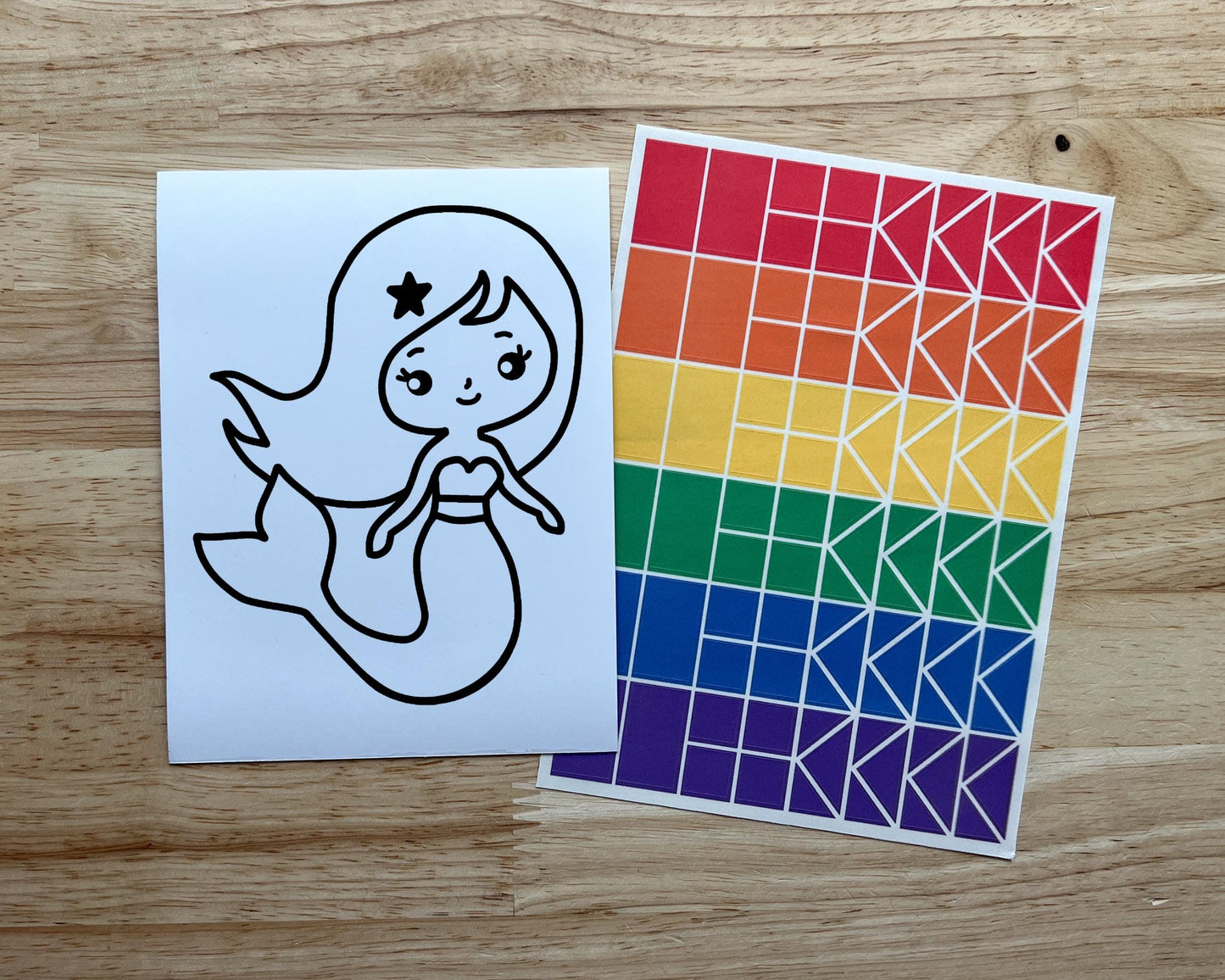 Mermaid Suncatcher Sticker Craft Kit