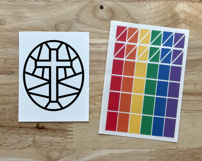 Mini Cross Suncatcher Easter Craft Kit