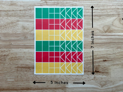 Christmas Stained Glass Stickers