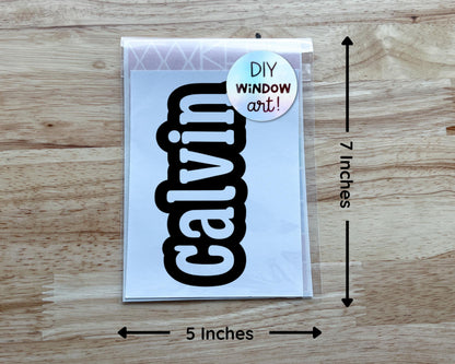 Personalized Name Suncatcher Sticker Craft Kit