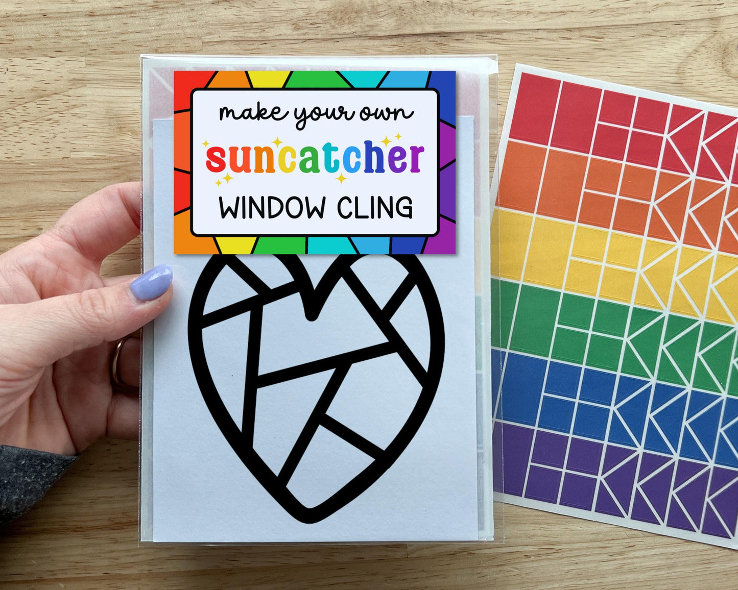 Heart Suncatcher Sticker Craft Kit