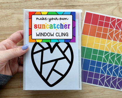 Heart Suncatcher Sticker Craft Kit