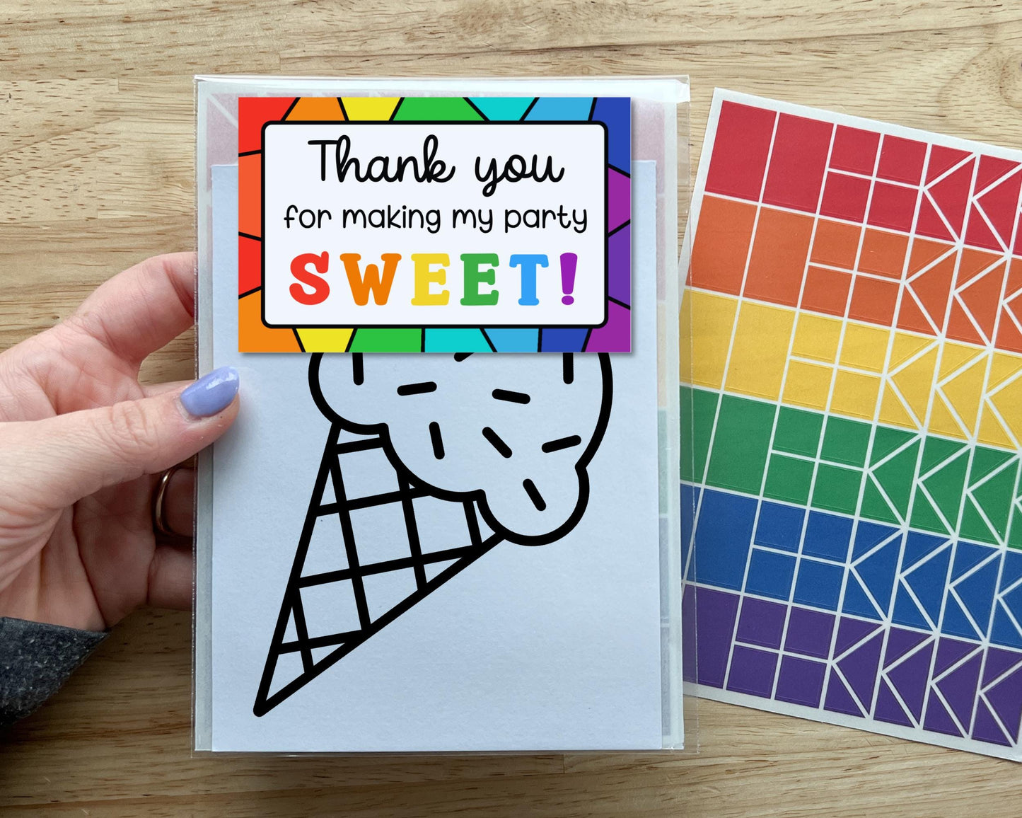 Ice Cream Suncatcher Craft Party Favor