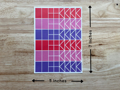 Valentine Stained Glass Stickers