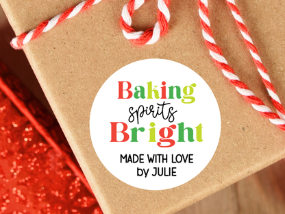 Baking Spirits Bright Gift Labels (Set of 12)