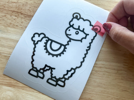 Llama Suncatcher Sticker Craft Kit
