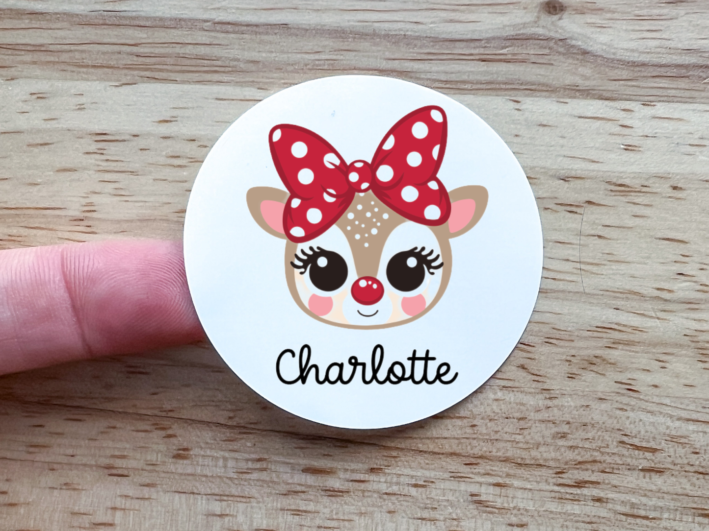 Christmas Reindeer Gift Labels (Set of 12)