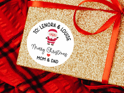 Personalized Christmas Gift Labels (Set of 12)