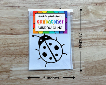 Spring Suncatcher Sticker Craft Kit, Set of 4