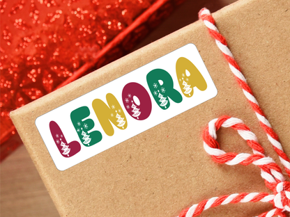 Personalized Christmas Gift Labels (Set of 18)