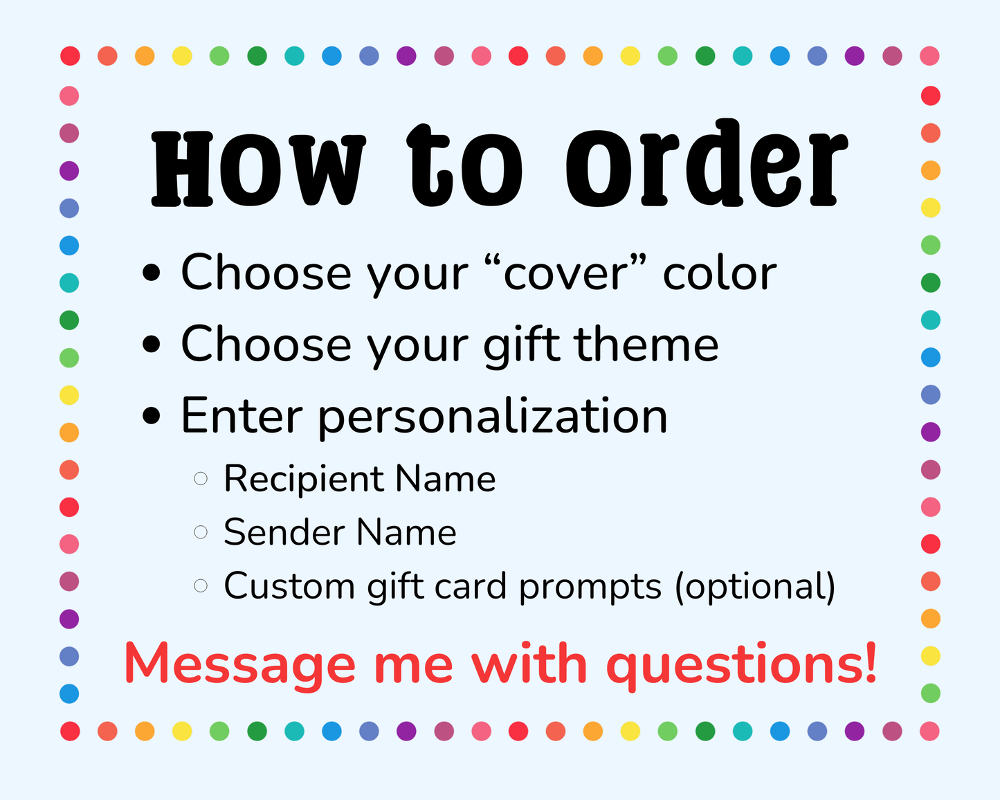 Birthday Gift Card Holder Waterfall Book (Holds 4 Gift Cards)