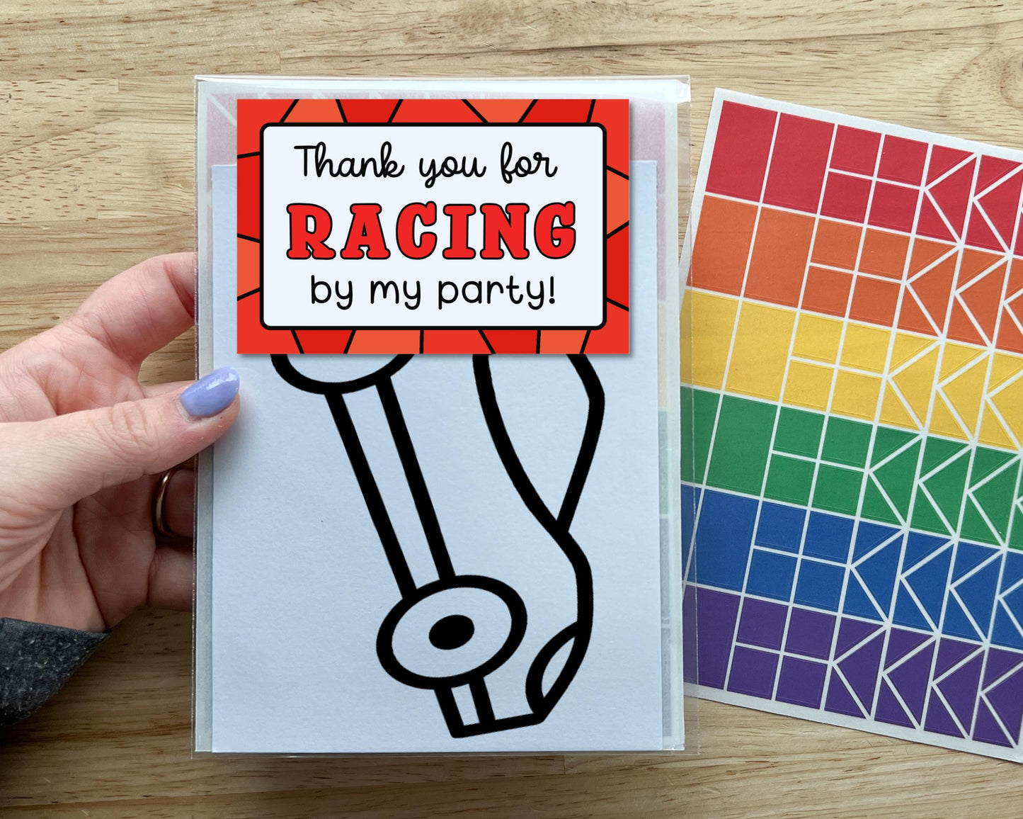 Racecar Suncatcher Craft Party Favor