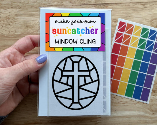 Mini Cross Suncatcher Easter Craft Kit