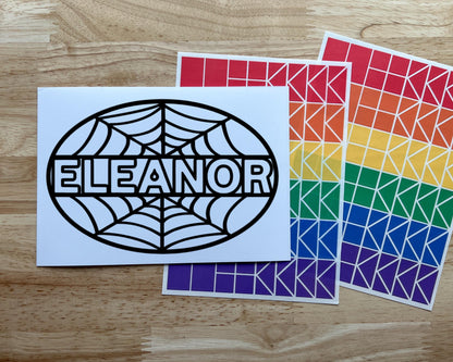 Personalized Halloween Suncatcher Sticker Craft Kit