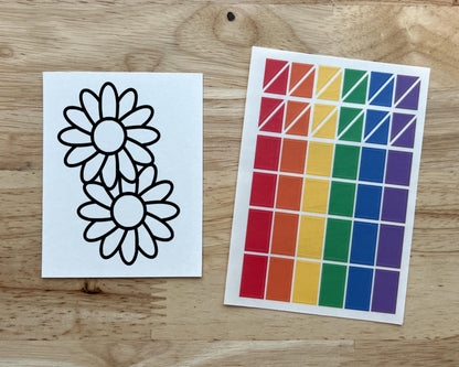 Mini Daisy Suncatcher Sticker Craft Kit