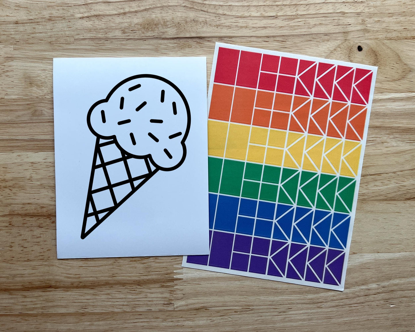 Ice Cream Suncatcher Craft Party Favor