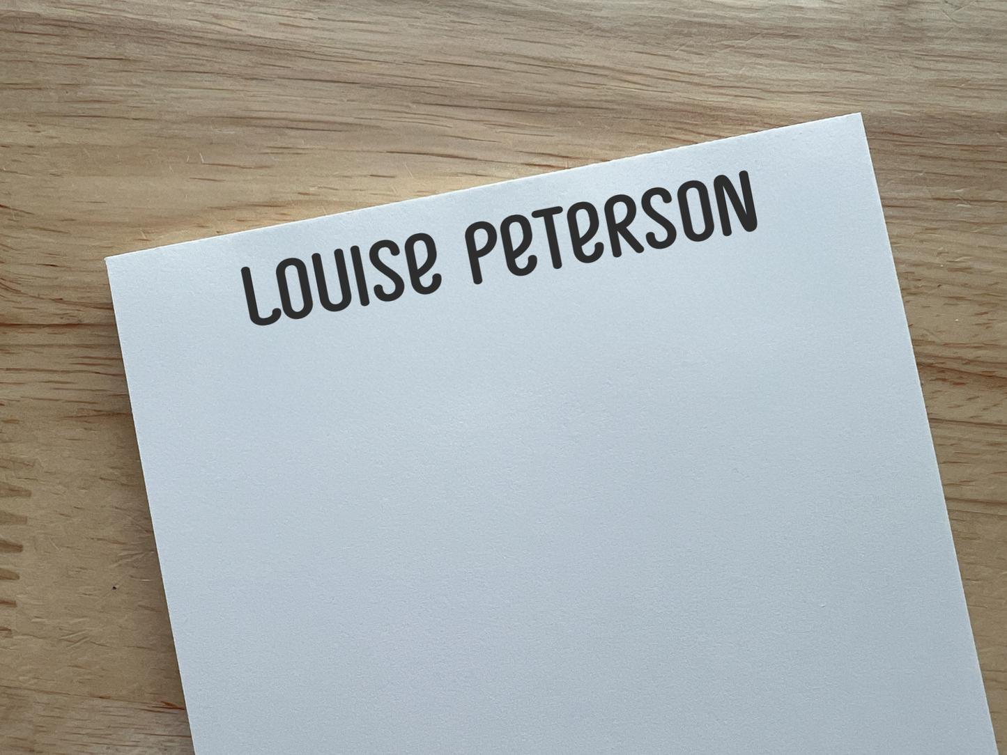 Personalized Heart Notepad