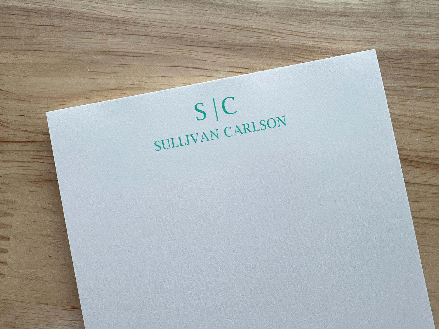 Personalized Initials Notepad