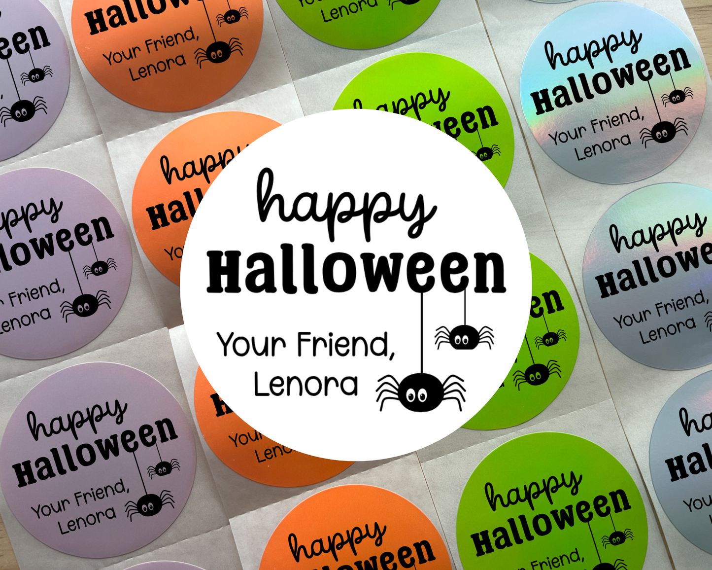 Happy Halloween Party Favor Labels (set of 10)