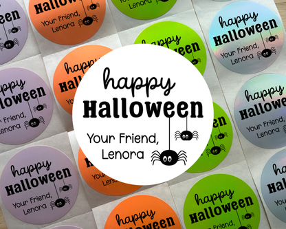 Happy Halloween Party Favor Labels (set of 10)