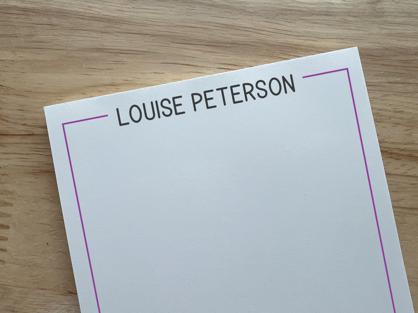 Personalized Bunny Notepad