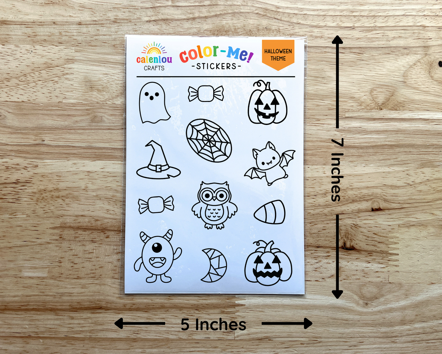 Halloween Color Your Own Stickers
