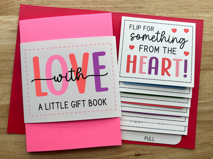 With Love Gift Card Holder Waterfall Book (Holds 4-5 Gift Cards)