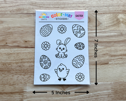 Easter Color Your Own Stickers