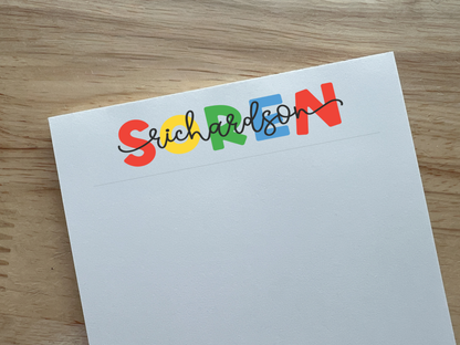 Personalized Notepad