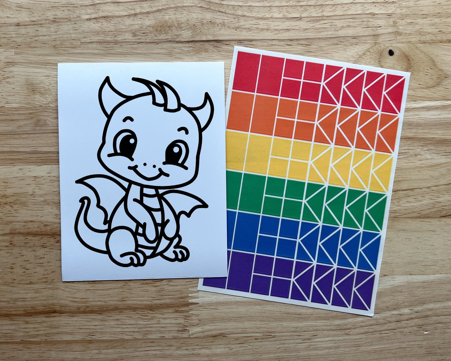 Dragon Suncatcher Sticker Craft Kit