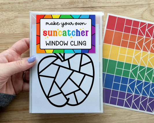Apple Suncatcher Sticker Craft Kit