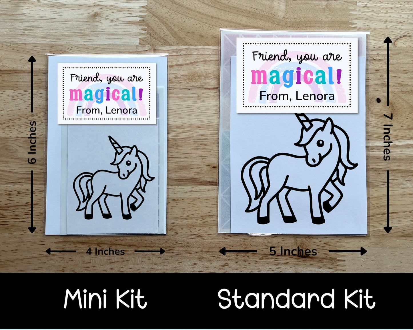 Unicorn Valentines Day Class Favor, Suncatcher Craft Kit