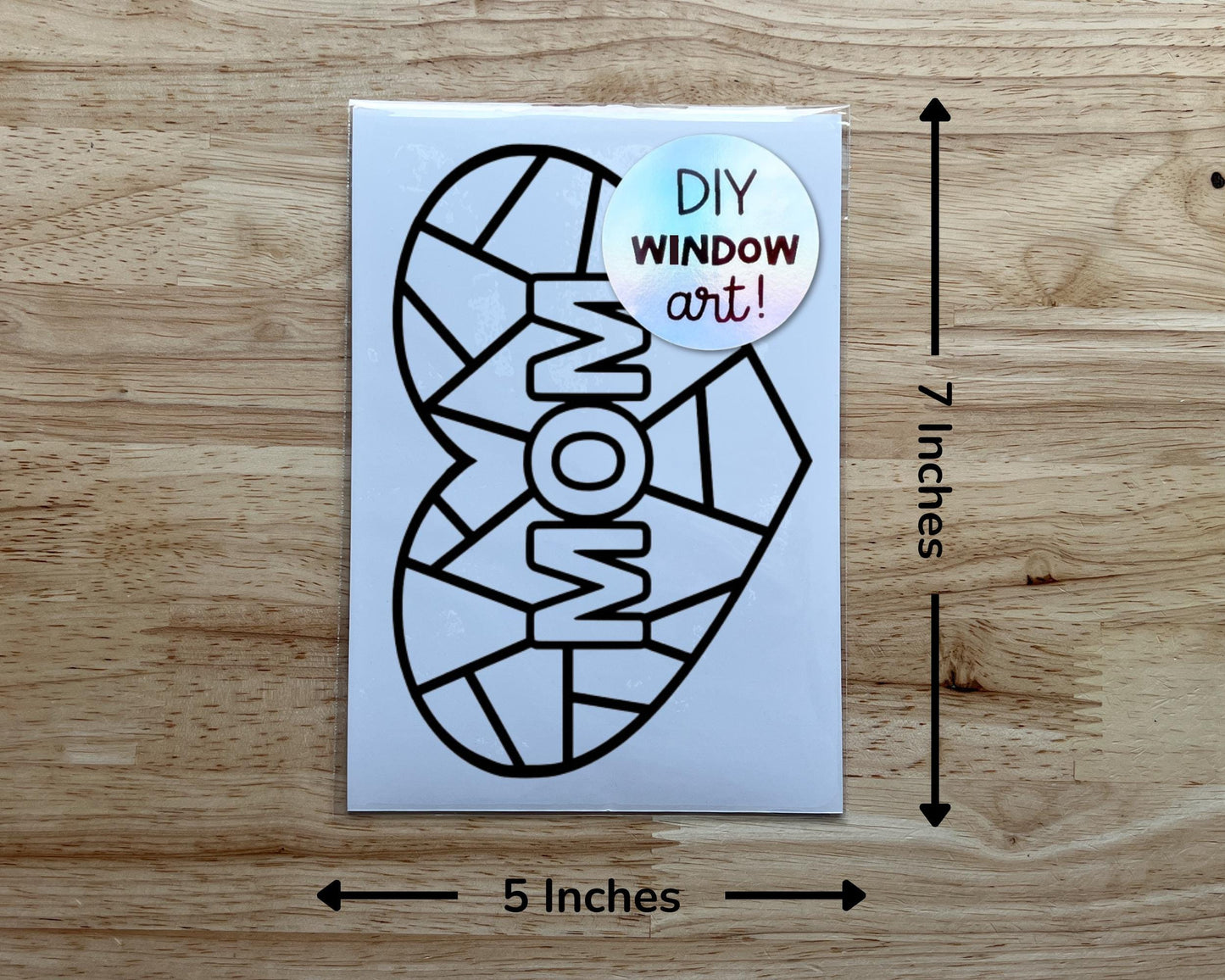 Mom Suncatcher Sticker Craft Kit