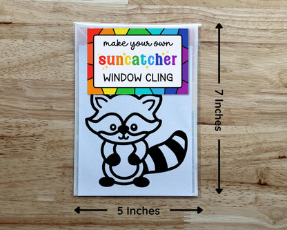 Raccoon Suncatcher Sticker Craft Kit