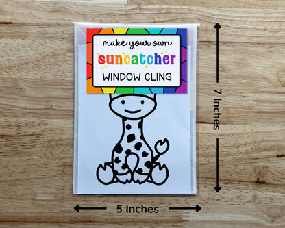 Giraffe Suncatcher Sticker Craft Kit