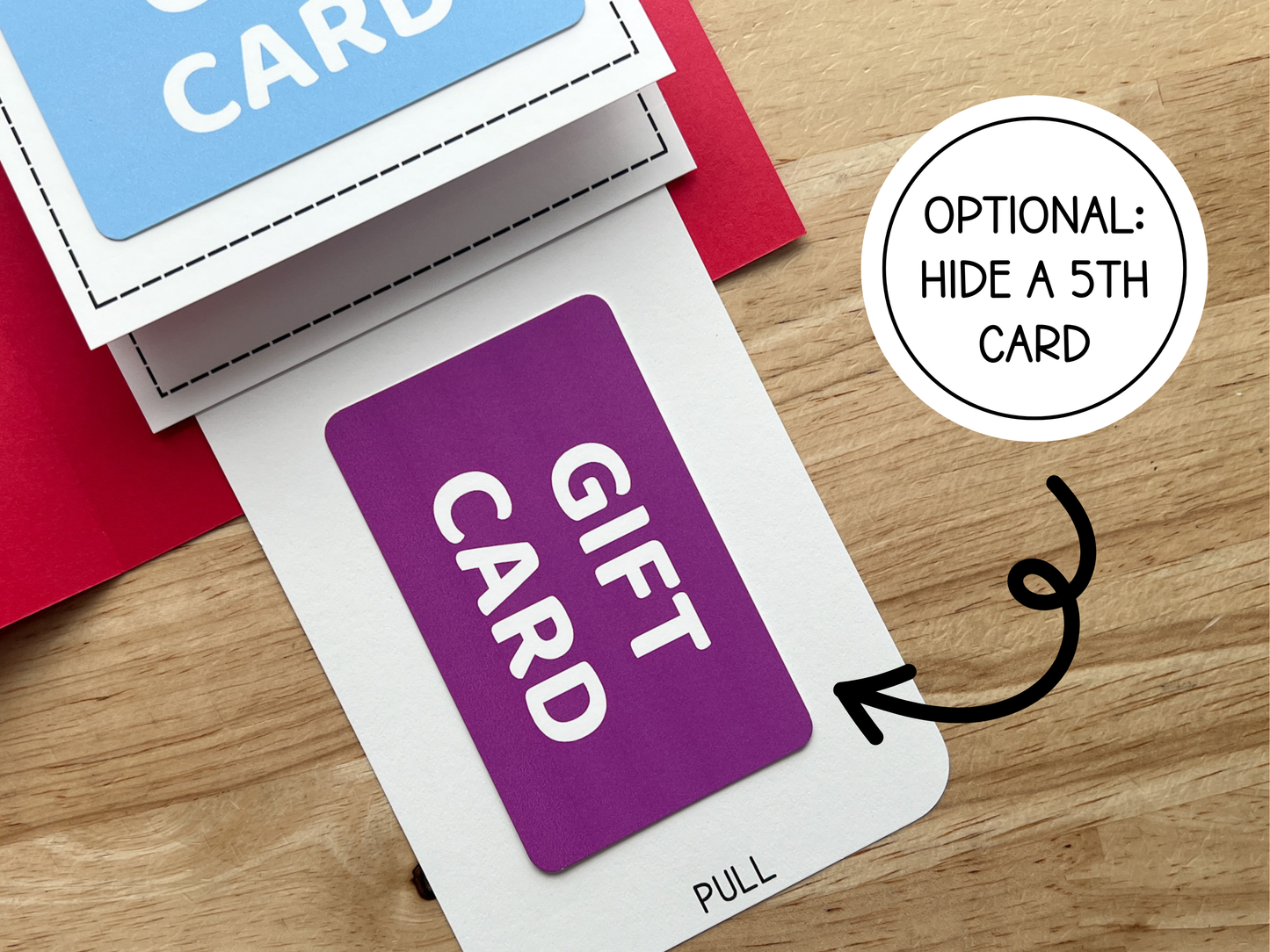 Thank You Gift Card Holder Waterfall Book (Holds 4-5 Gift Cards)