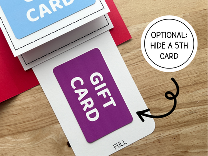 Thank You Gift Card Holder Waterfall Book (Holds 4-5 Gift Cards)