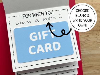 Thank You Gift Card Holder Waterfall Book (Holds 4-5 Gift Cards)