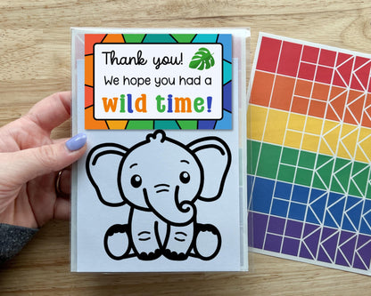 Elephant Suncatcher Craft Party Favor