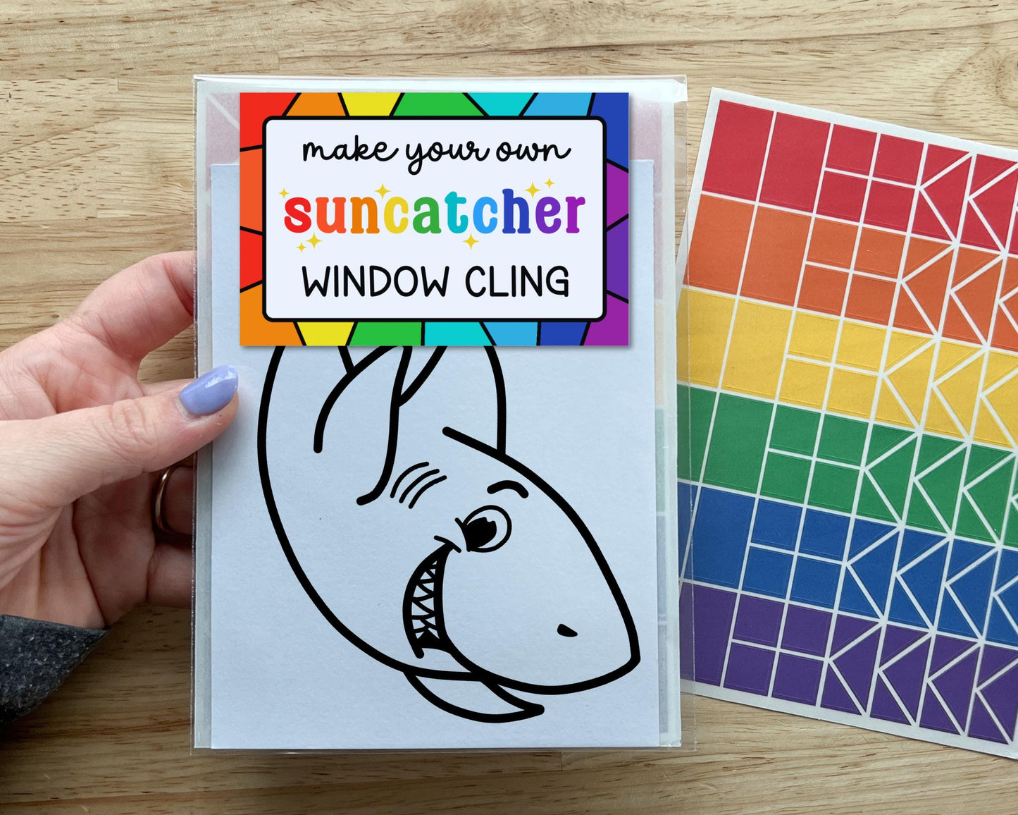 Shark Suncatcher Sticker Craft Kit