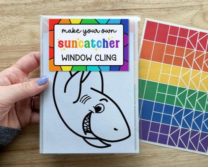 Shark Suncatcher Sticker Craft Kit