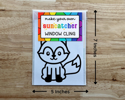 Fox Suncatcher Sticker Craft Kit