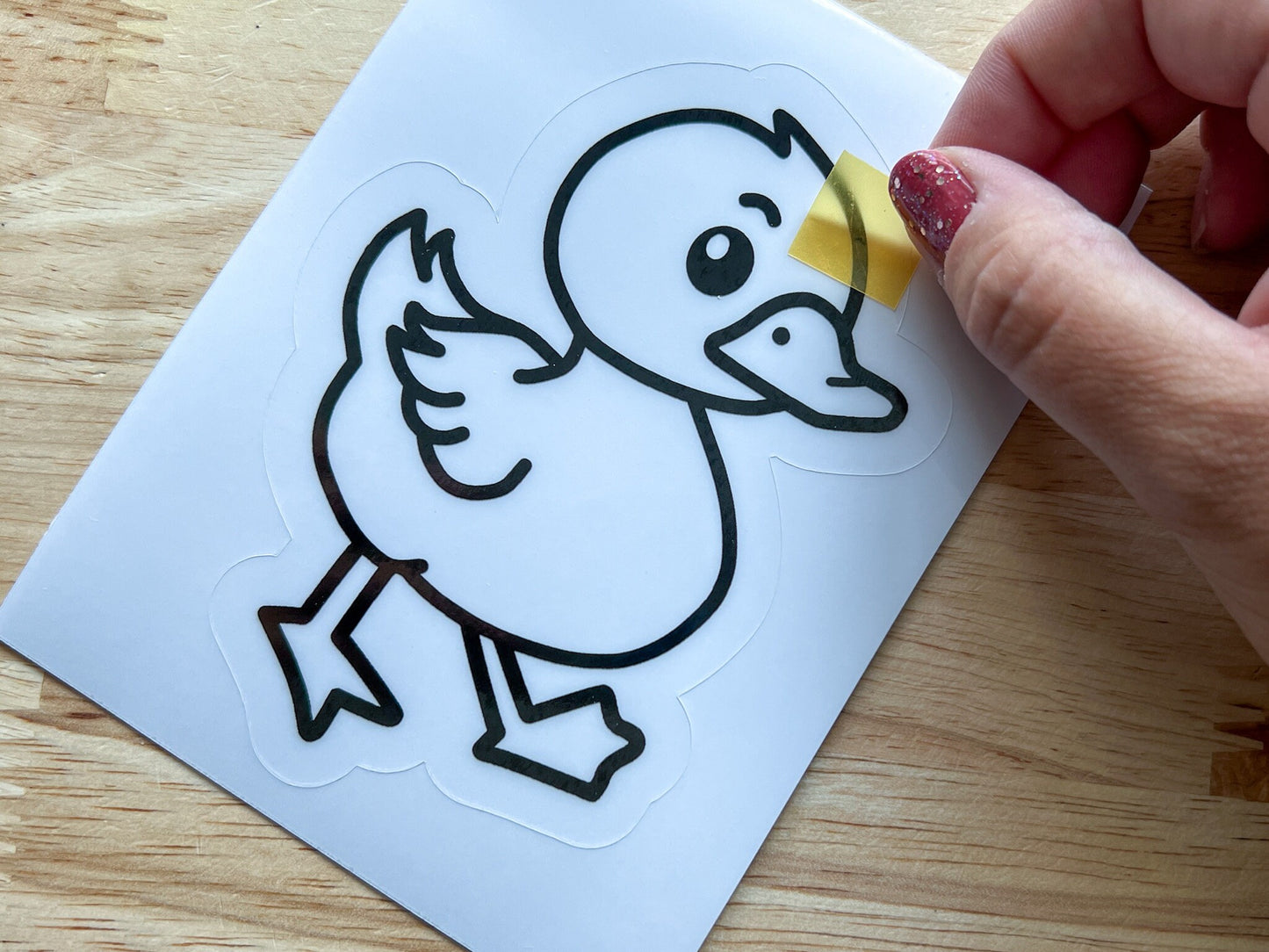 Duck Suncatcher Sticker Craft Kit