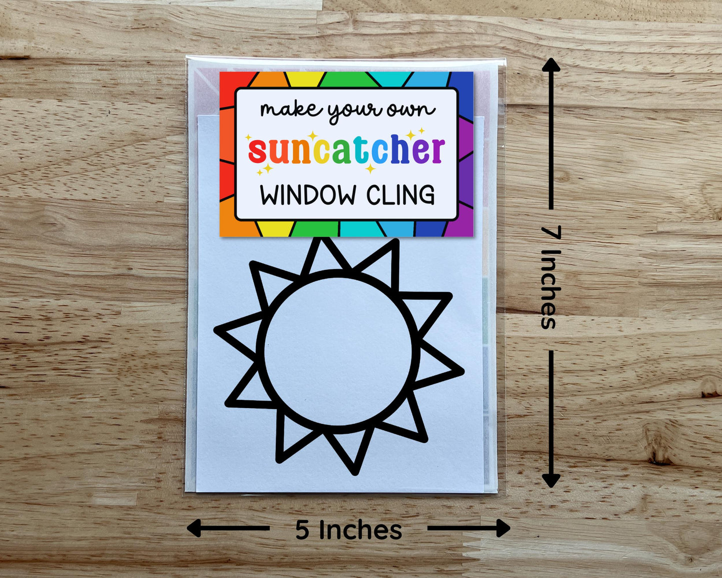 Sun Suncatcher Sticker Craft Kit